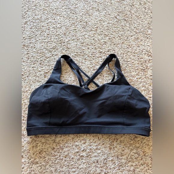 lululemon free to be serene bra black size 14 - Picture 3 of 5
